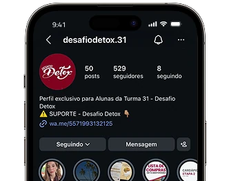 Exemplo do Instagram privado de uma edição anterior do DD